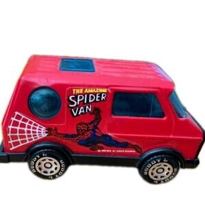 Vintage Buddy L Spider Van Spiderman Die Cast Cool Toy Truck 1980's